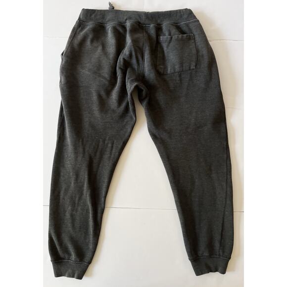 Young LA Sweat Pants Joggers Men L Gray Low Waist Drawstring Baggy - Picture 9 of 10